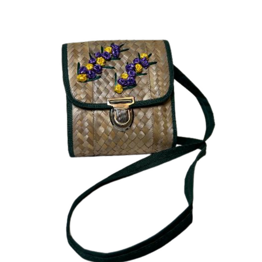 La Donna Straw Cross Body